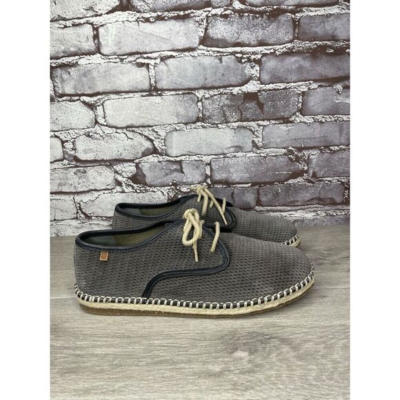 El Naturalista Gray Suede Leather Oxfords Lace Up Sneakers Shoes Men 41EU/8M US - Picture 13 of 16